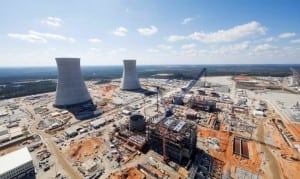FILE PHOTO: The Vogtle Unit 3 and 4 site, being constructed by primary contactor Westinghouse near Waynesboro