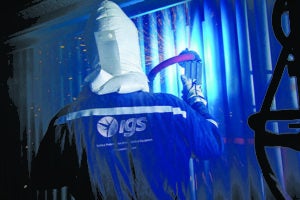 Figure 2 - IGS Tech at Work - Coating