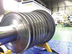 Fig2-Fully-rebladed-spare-steam-turbine-rotor-with-upgraded-design