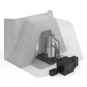 Rendering of Antares Nuclear’s kilowatt-class microreactor system, shown on the NRC’s Antares pre-application activities page. Courtesy: Antares Nuclear/NRC